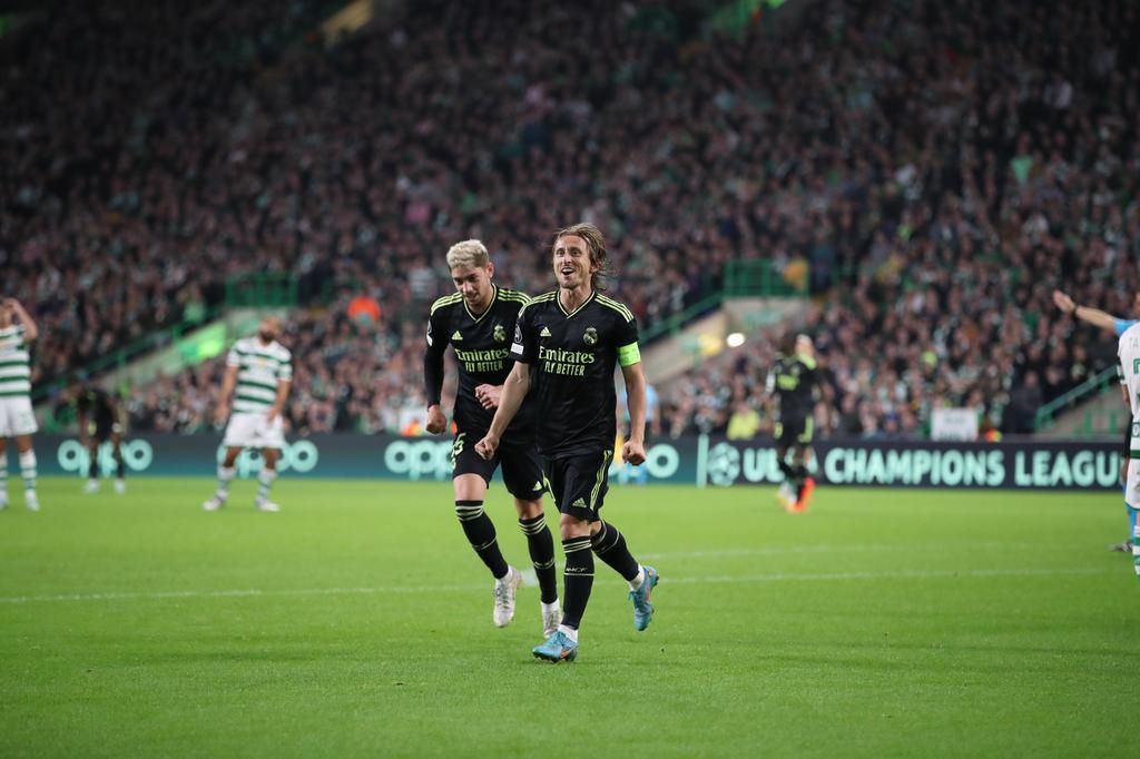 Luka Modric doubled Real Madrid's advantage in the second half