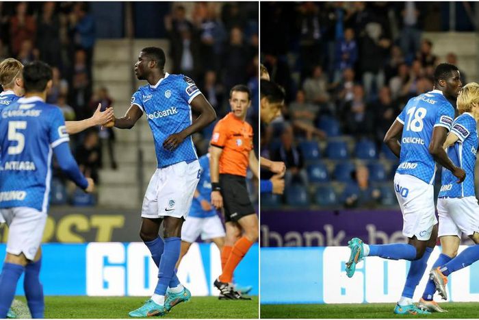Watch Super Eagles striker Paul Onuachu score for Genk against Charleroi