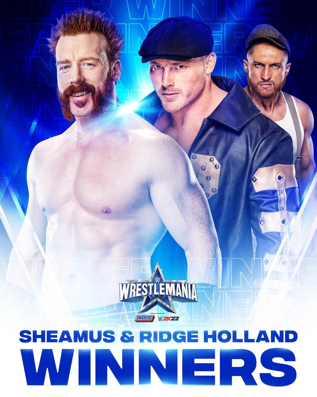 Sheamus and Ridge Holland Winners