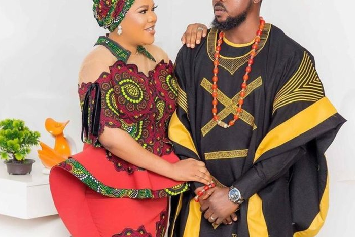Nigerian actress Toyin Abraham and her husband, Kolawole Ajeyemi  (NAN)