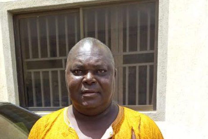 Elder James Olajide, factional SDP Chairman in Ifelodun Local Government, manhandled by the thugs on Wednesday in Ilorin.