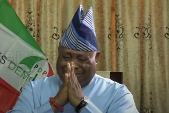 Ademola Adeleke breaks down in tears