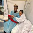 Super Eagles star Peter Olayinka and wife welcome baby [Photos]