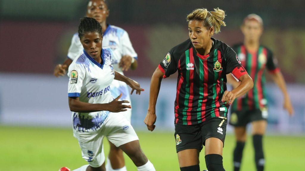 Sanaa Massoudy for FAR during their CAF Champions League match against Rivers Angels