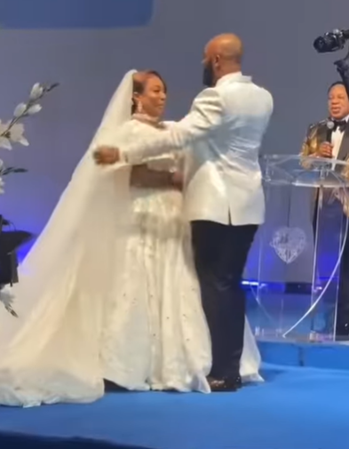 Nollywood actor Blossom Chukwujejwu and his wife, Winifred Akhuemokhan  [Instagram/MercyObidiake]