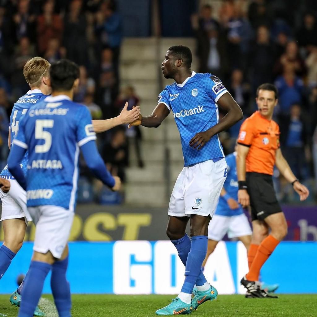 Watch Super Eagles striker Paul Onuachu score for Genk against Charleroi