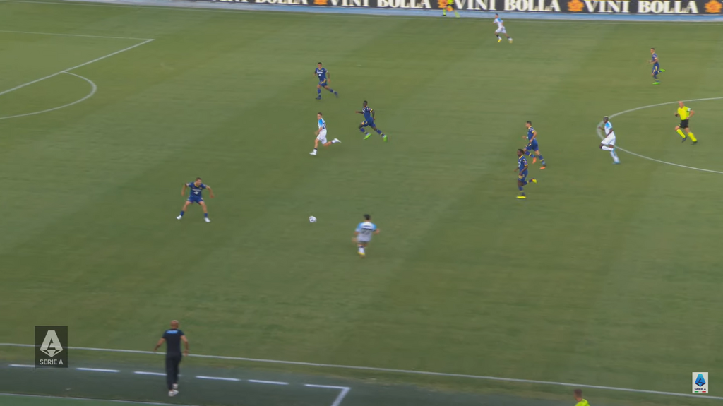 Osimhen's movement opened up a massive gap in the heart of the Verona defence, which Zielinki exploited for Napoli's third