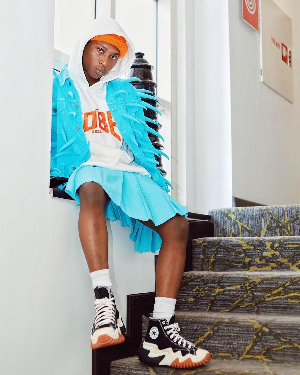 Bella Shmurda and his skirt [Instagram/Bellashmurda]