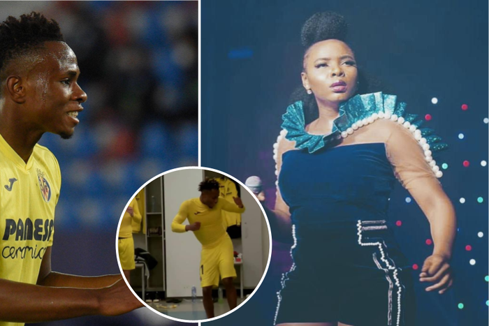 Samuel Chukwueze and Yemi Alade