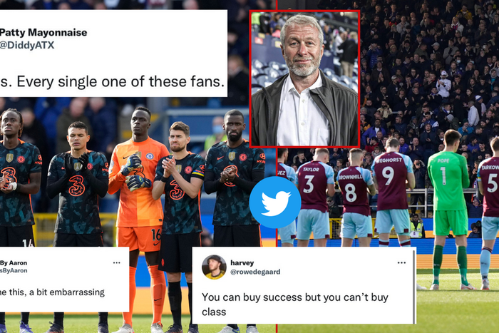 Chelsea fans chanted Roman Abramovich's name during the pre-match tribute to Ukraine in their match against Burnley on  Saturday