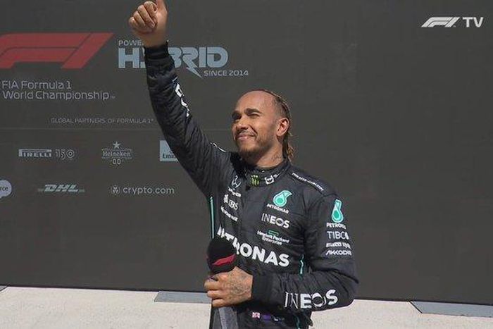 Sir Lewis Hamilton is happy with his 3rd place finish in Montreal