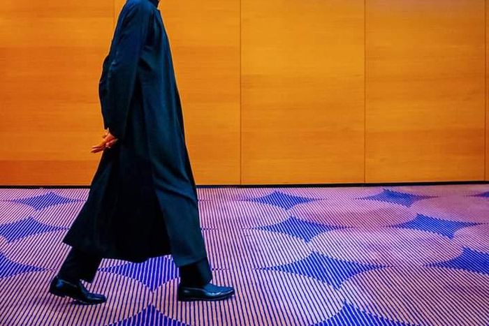 President Muhammadu Buhari at the Education Summit in London. [Twitter/@774ngr]