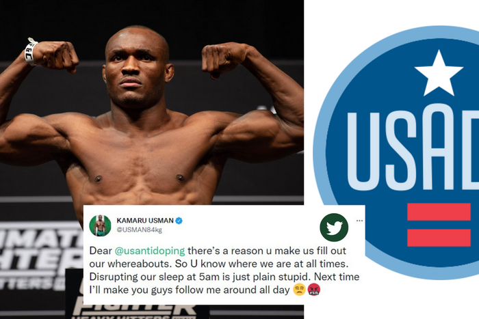 Kamaru Usman has called out the USADA on Twitter for disturbing his sleep