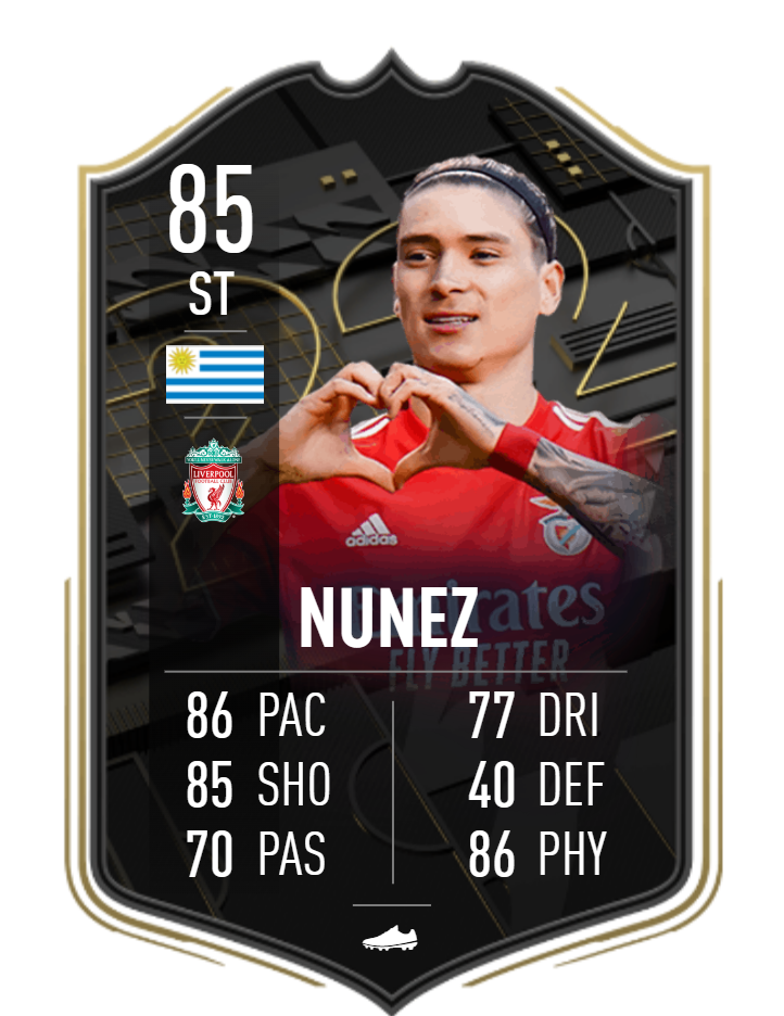 Darwin Núñez predicted FIFA 23 OPR