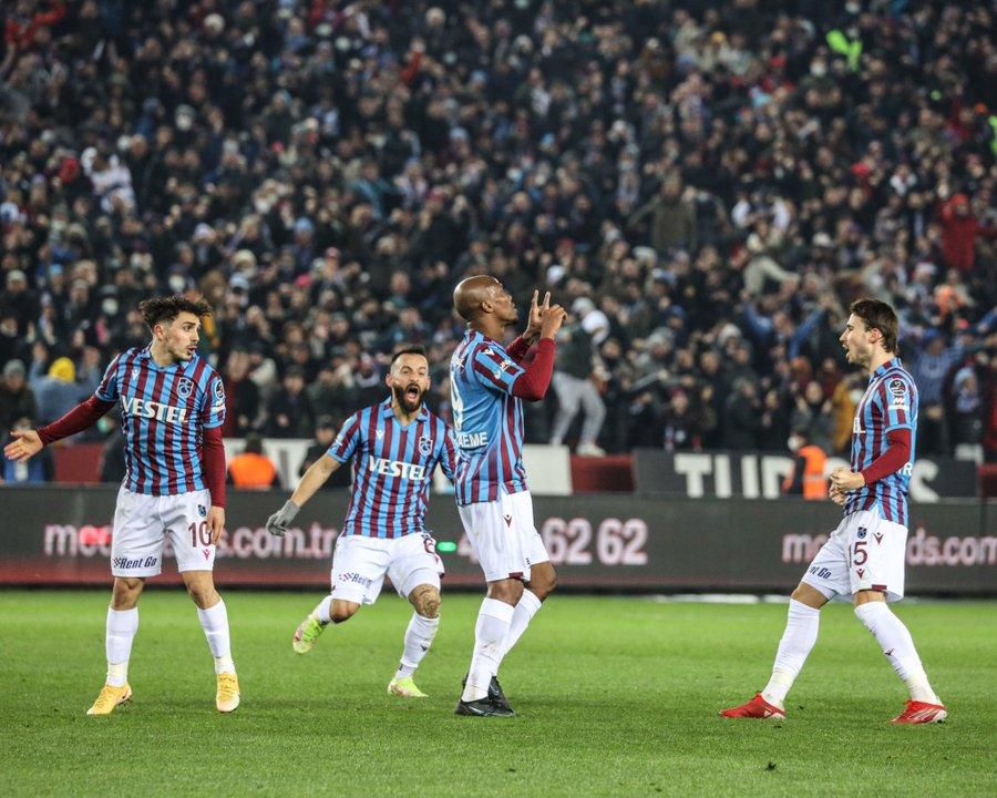 Nwakaeme celebrates for the 11th time this season in the Super Lig.