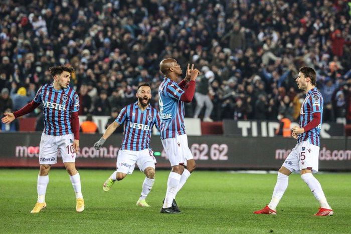 Nwakaeme celebrates for the 11th time this season in the Super Lig.