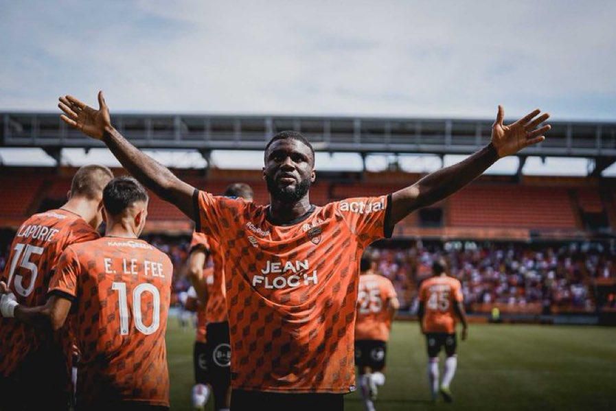 Terem Moffi was the hero for Lorient against Clermont Foot