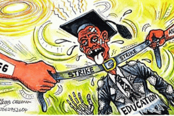 Incessant ASUU Strike strangles academic activities and students performances.