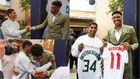 Giannis Antetokounmpo teams up with Marcus Rashford at premiere of biopic Rise