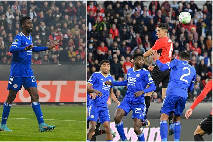 Wilfred Ndidi was in action as Leicester City lost to Rennes