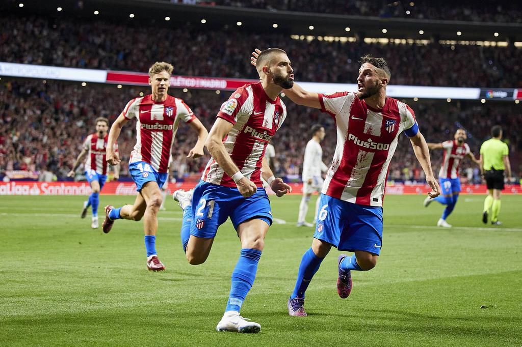 Yannick Carassco's penalty proved to be the difference in the Madrid derby on Sunday night