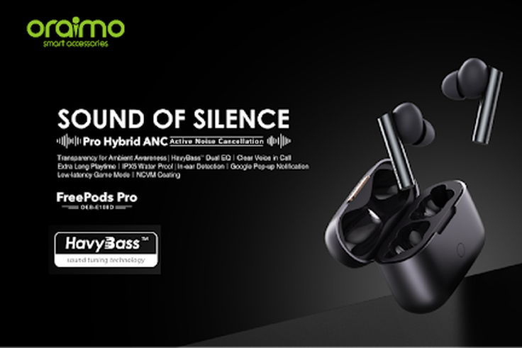 Introducing oraimo's freepods pro- the best active noise cancellation earbuds in Nigeria
