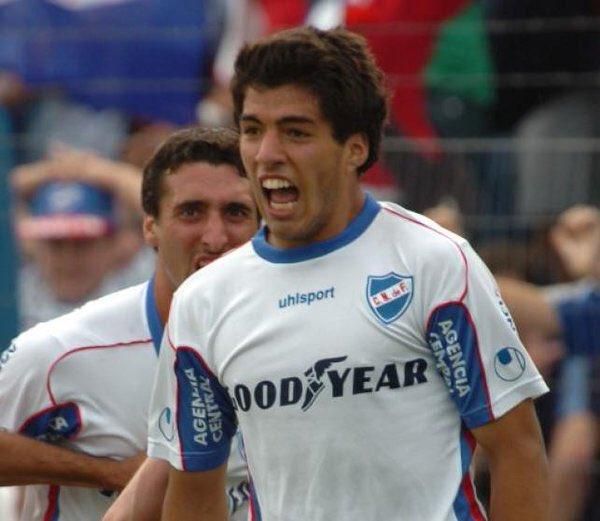 18-year-old Luis Suarez during his first spell at Nacional