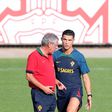 Ronaldo and his national team coach, Fernando Santos.