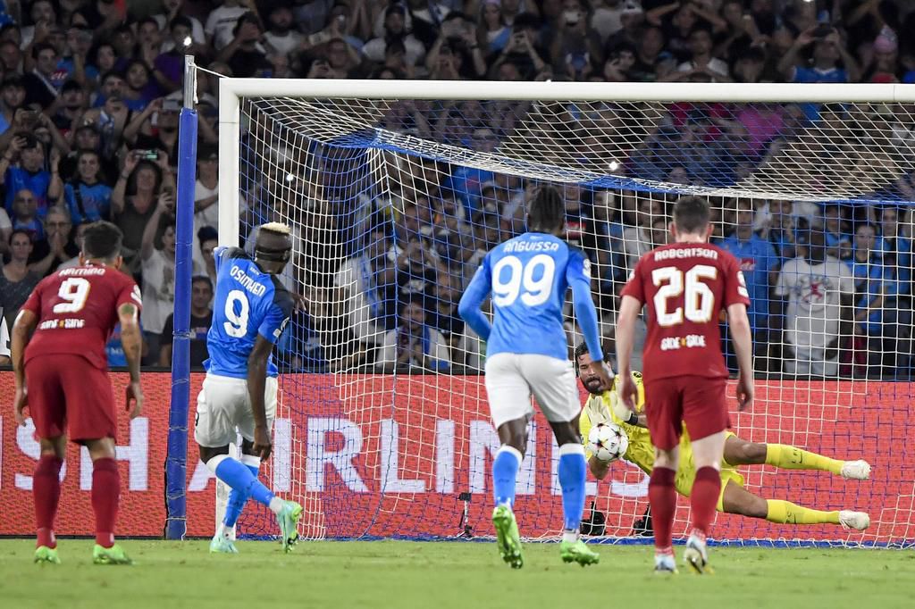 Victor Osimhen missed a penalty against Liverpool