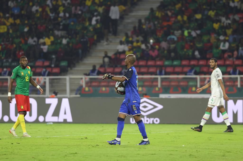 Chaker Alhadhur put in an applaudable effort against Cameroon