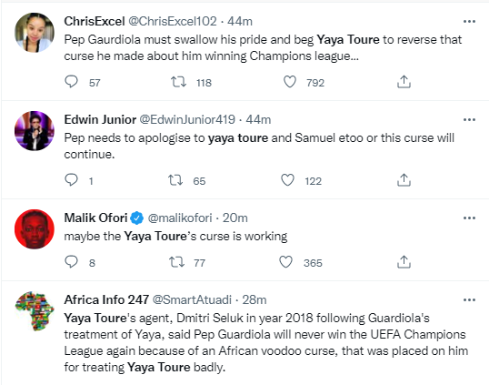 Yaya Toure responsible for Real Madrid's come back to knock Manchester City out of Champions League