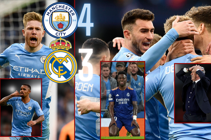 Social media reactions as Manchester City survive Madrid scare in 7 goal thriller in their semi-final first leg clash on Tuesday night