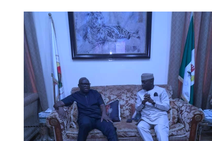 Ekiti state governor-elect Biodun Oyebanji and former Governor, Ayodele Fayose. [Twitter:@biodunaoyebanji]