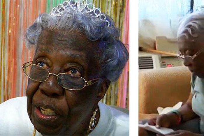 Annie Mae Belin, the 102-year-old black woman