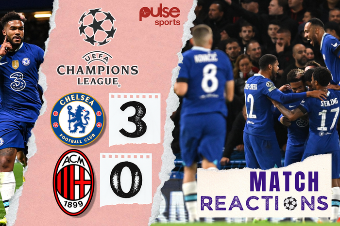 Chelsea defeated AC Milan 3-0 in the Champions League on Wednesday night