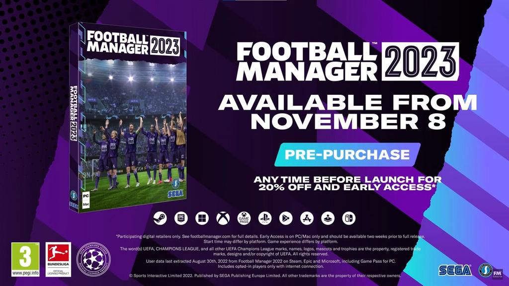 Football Manager 2023 release date