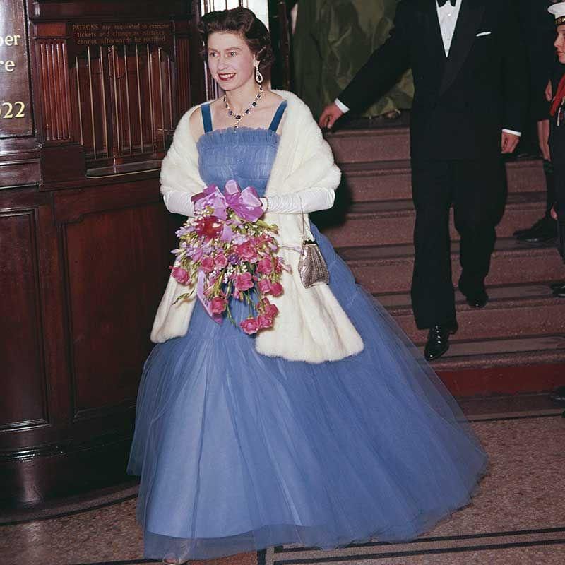 Queen Elizabeth's Tulle gown [Goodhousekeeping]