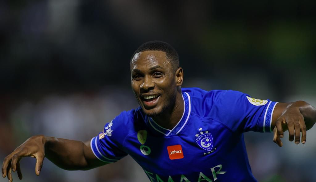 Ighalo with his trademark celebration.