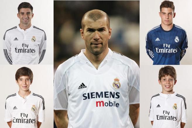 Zinedine Zidane's children have not inherited his immaculate football abilities