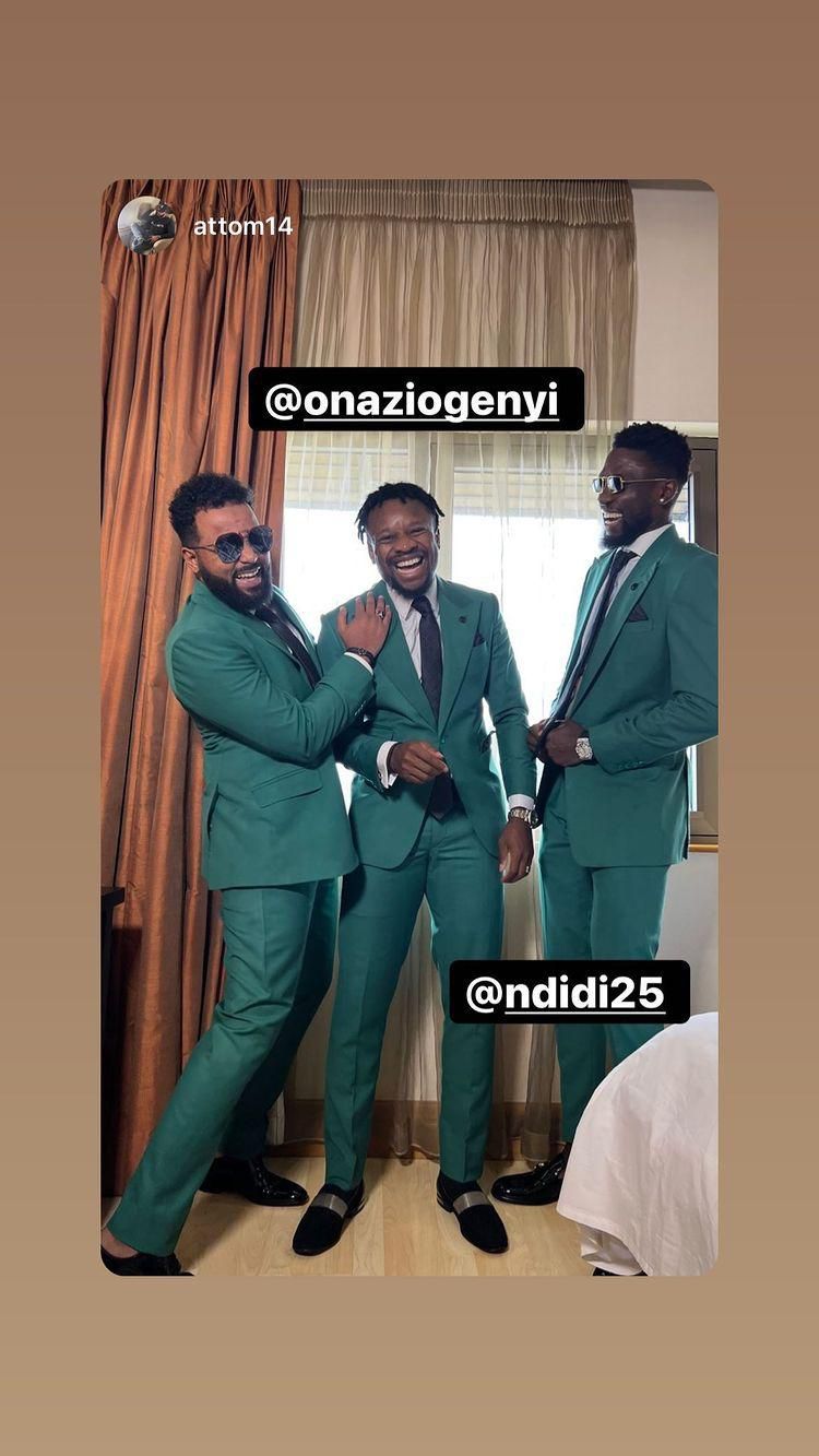 Ndidi, Iheanacho, Onazi spotted at Lagos wedding
