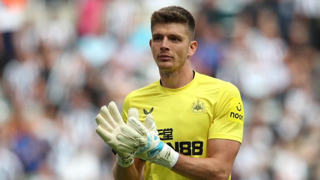 Newcastle's goalkeeper Nick Pope