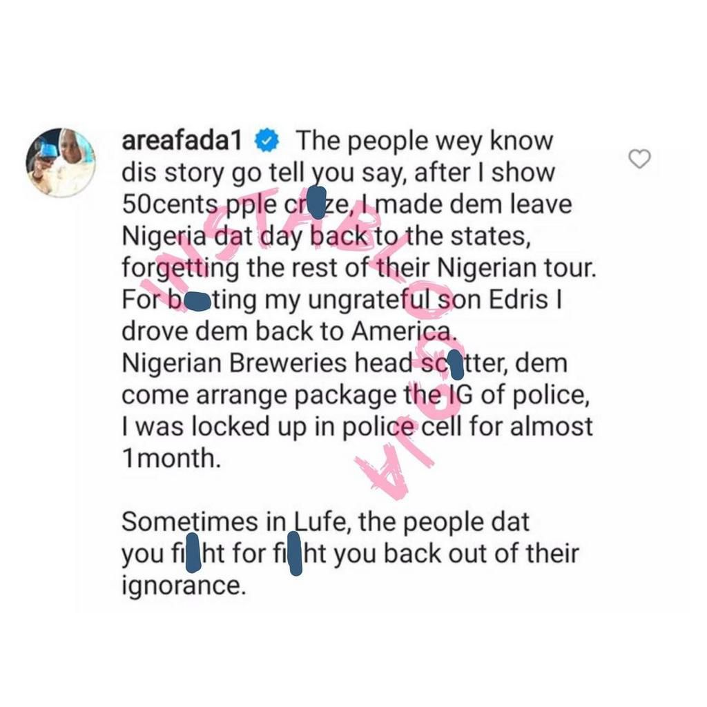 Eedris Abdulkareem drags Charly Boy over 2004 incident with 50 Cent