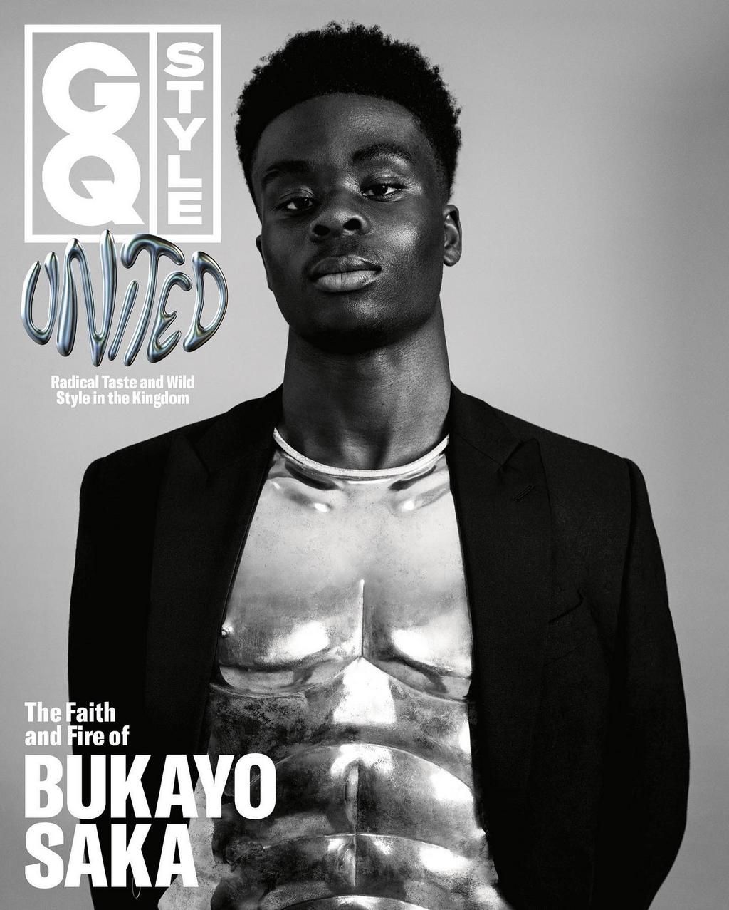 Bukayo Saka talks tough in GQ shoot