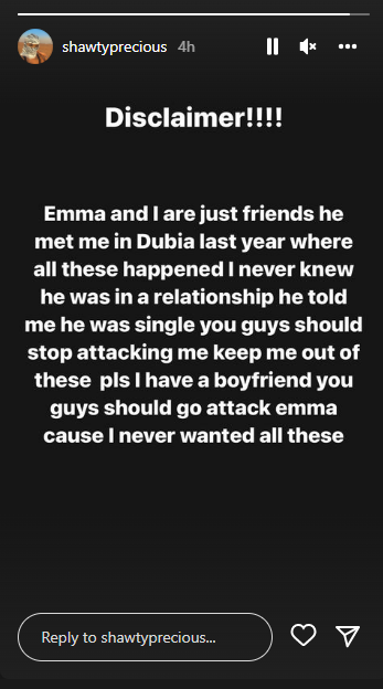 Natukunda Precious breaks silence over Liquorose and Emmanuel's split