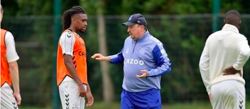 Alex Iwobi and Rafa Benitez.