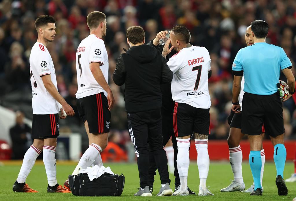 Benfica were eliminated form the Champions league on Wednesday depite forcing a 3-3 draw against Liverpool at Anfield