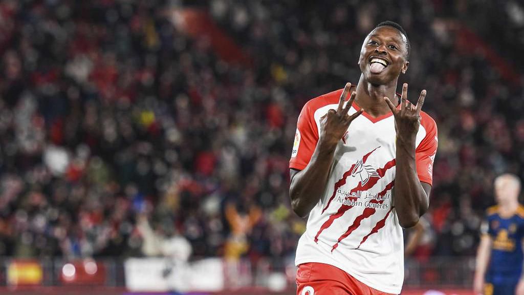 Almeria's man of the moment, Umar Sadiq.
