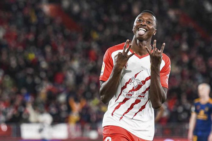 Almeria's man of the moment, Umar Sadiq.