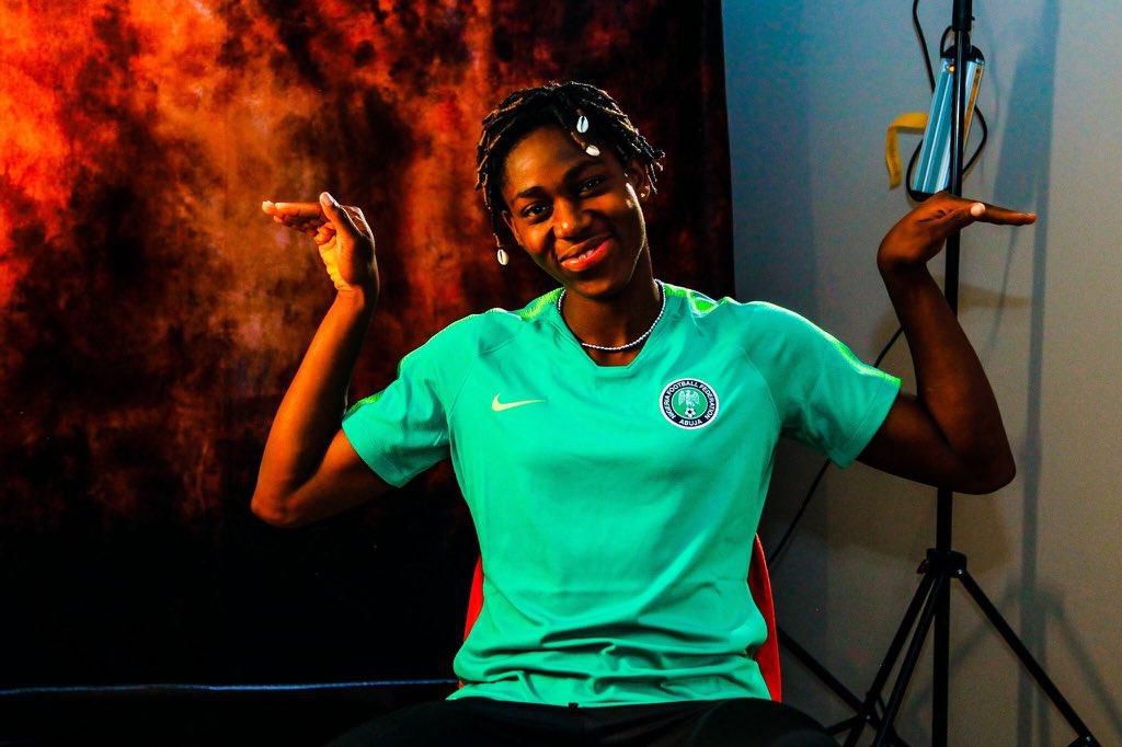 Asisat Oshoala (Twitter/Super Falcons)