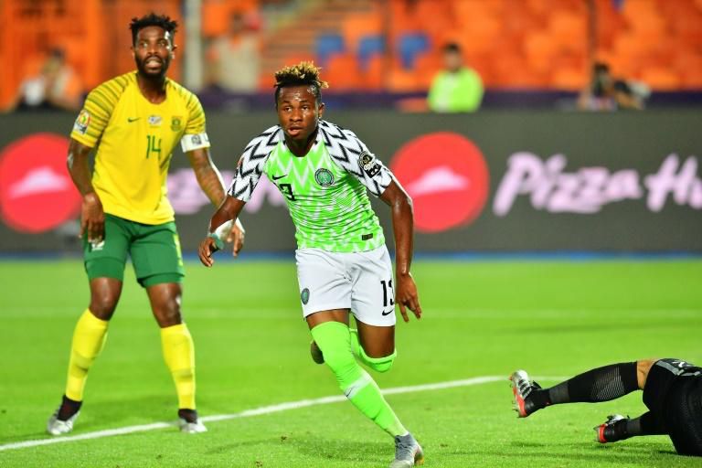 Samuel Chukwueze scored the opening goal in a 2-1 win over South Africa in the quarter-finals